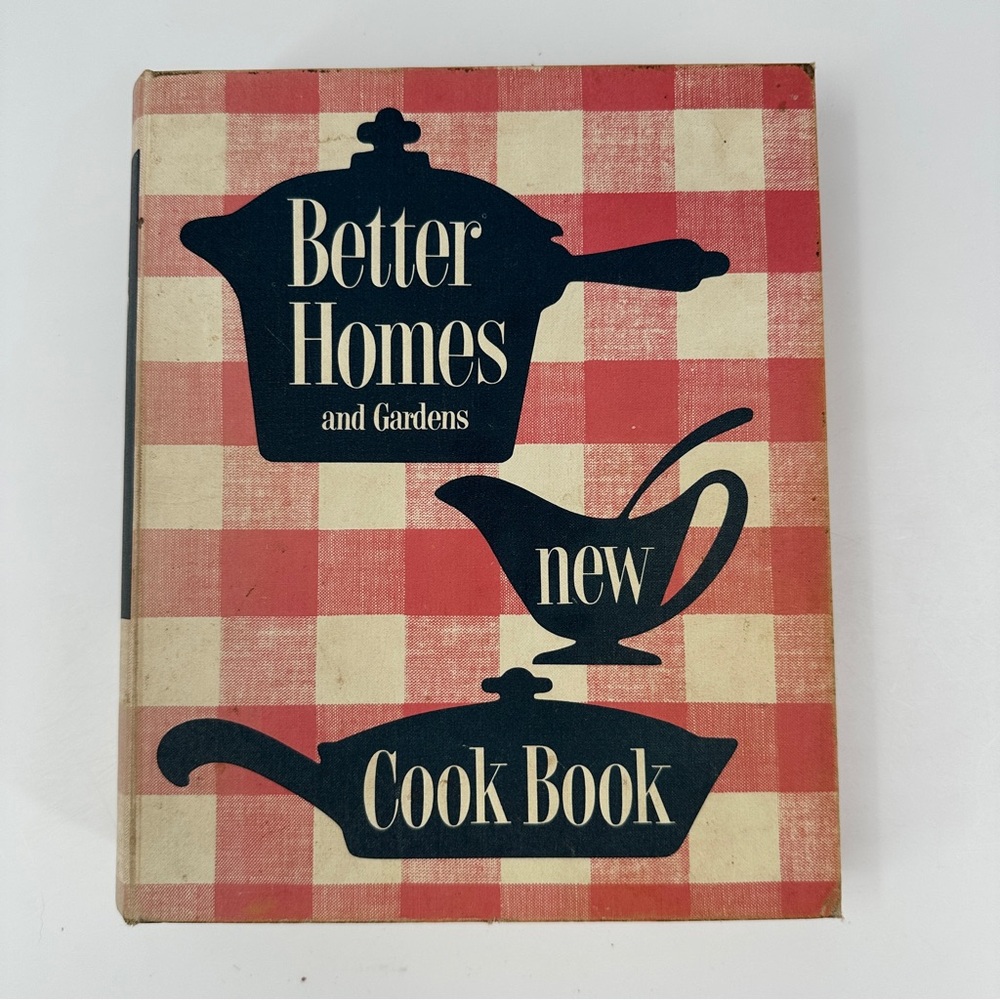 Vintage Better Homes and Gardens New Cook Book 1950's 5 Ring Hardcover Pink Tabs